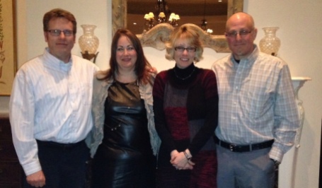 Jim Walsh (caregiver), Michelle Rogers (donor), Nancy Walsh (kidney recipient) and Mark Noble (caregiver).